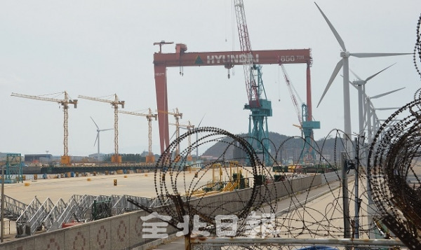 현대중공업 군산조선소. 전북일보 자료사진