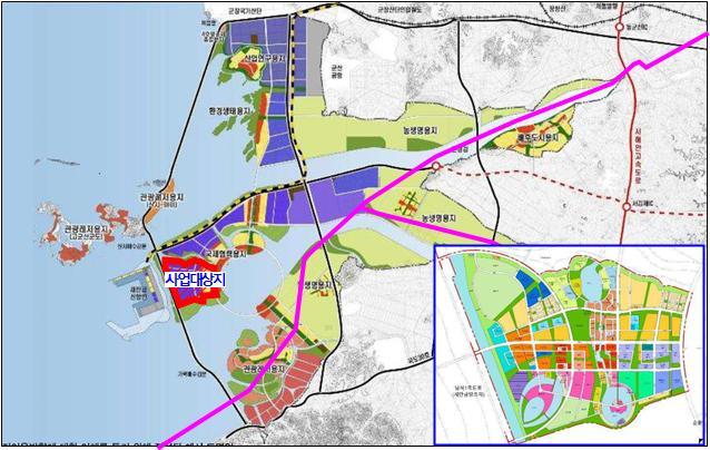 새만금 스마트 수변도시 조성사업 대상지. 사진제공= 새만금개발청.