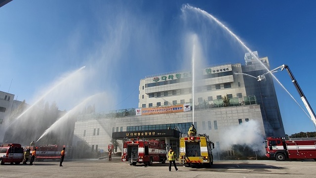 남원시가 행안부 주관 재난관리평가에서 3년 연속 우수기관으로 선정됐다. 사진은 안전한국 훈련 모습.