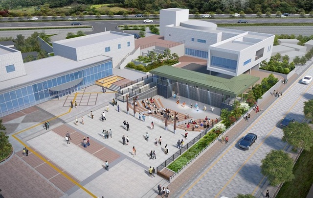 전주 한옥마을 내 한벽문화관 앞마당에 조성될 마당극장 조감도.