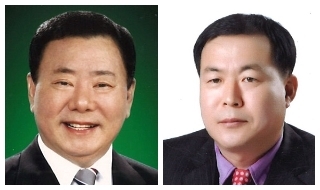 정길수 의원(왼쪽)과 김영일 의원