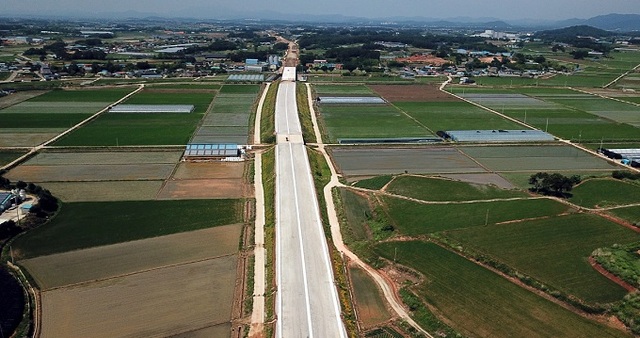 익산 일반산업단지 진입도로.