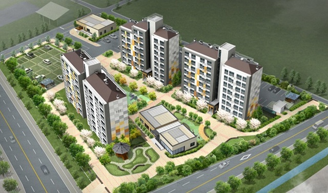 익산 산단형 행복주택 조감도.