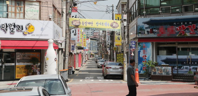 전주 막걸리 골목 호황도 '옛말'