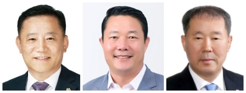 (왼쪽부터) 송지용, 최영일, 황영석 의원