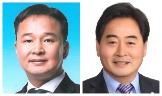 김재천 의원(왼쪽)과 최등원 의원.