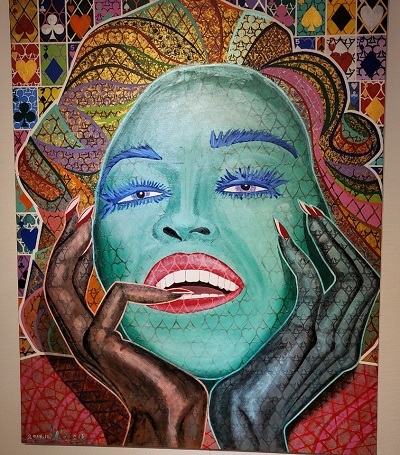 채소밭 작가 작품 '마돈나'.