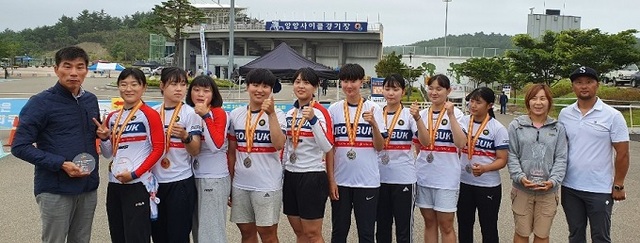 전북체고 사이클팀.