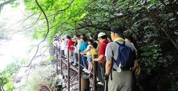 국립공원공단 지리산국립공원전북사무소 탐방 프로그램 모습.