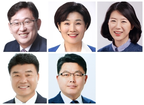 (사진 위 왼쪽부터) 이기동, 김은영, 서난이 의원. (아래 왼쪽부터) 김승섭, 김원주 의원.