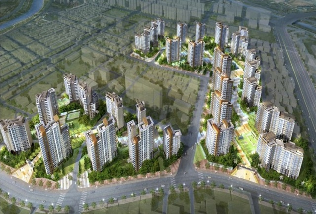 전주 감나무골 재개발 사업 조감도.