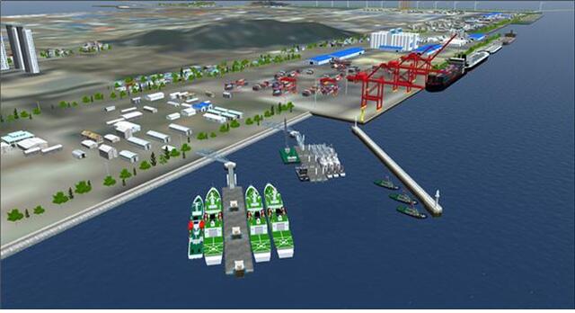 군산항 다목적 관리부두 조감도.