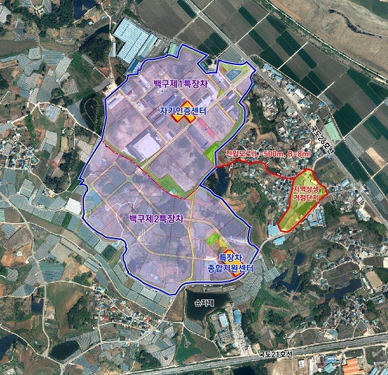 특장차 혁신클러스터 조성 사업 부지.