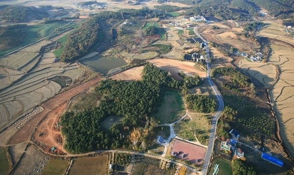 익산 쌍릉 전경.