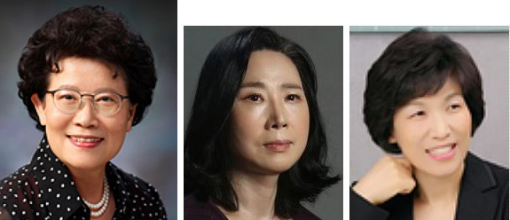 (왼쪽부터) ‘찾아드리는 상’ 이소애, 대상(시) 이은원, 본상(수필) 박미림.