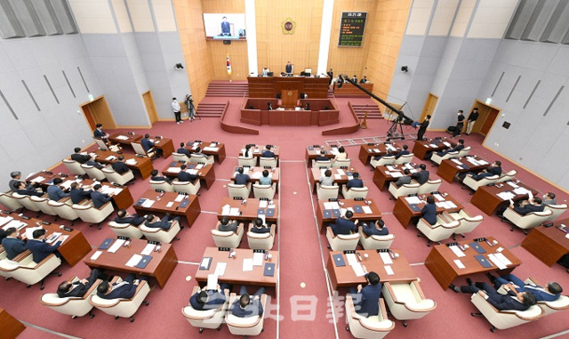 16일 제11대 후반기 전북도의회가 개원했다. 오세림 기자