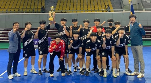 전북제일고 핸드볼팀.