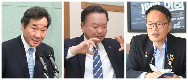 더불어민주당 당대표에 출마한 이낙연, 김부겸, 박지민 의원이 6일 전북을 방문해 각각 기자회견과 오찬간담회, 전주국제영화제 관계자 등을 만나고 있다. /오세림 기자