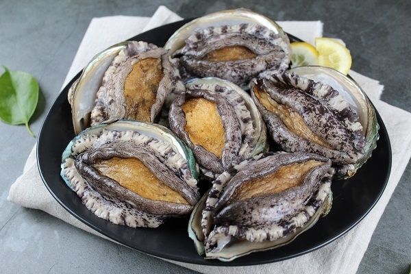 올 삼복더위 보양식 주전자리를 꿰찬 완도 활전복. 사진= 완도군 제공