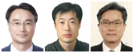 (왼쪽부터) 신임 대외협력국장 한민희, 비서실장 고성재, 감사관 김진철.
