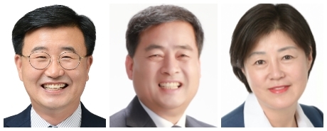 (왼쪽부터) 유의식·서남용·이인숙 완주군의원