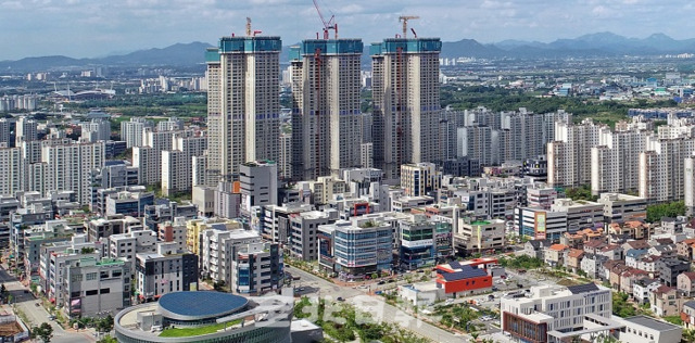 전주 혁신도시 내 아파트 단지 모습. 전북일보 자료사진.