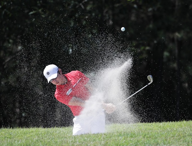 벙커샷 하는 김태훈. 연합뉴스