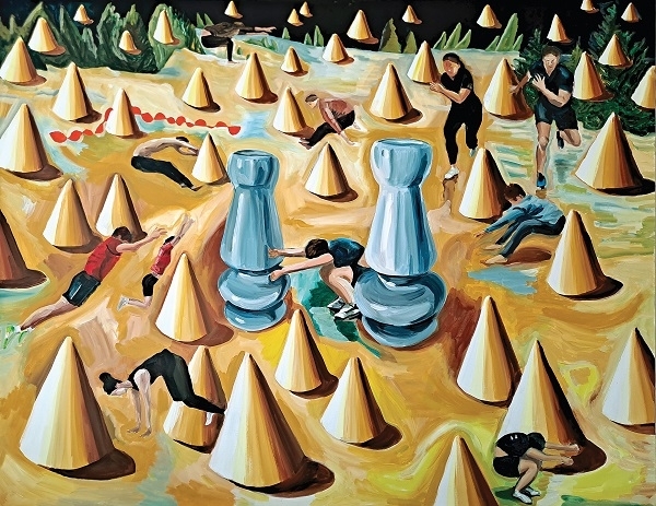 캔버스에 아크릴, 112.2×145.5cm, 2020.