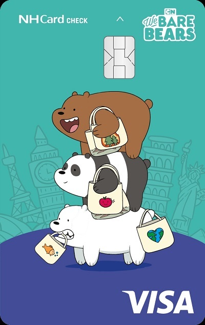 Air Money(에어머니) 체크카드 위베베 캐릭터형.