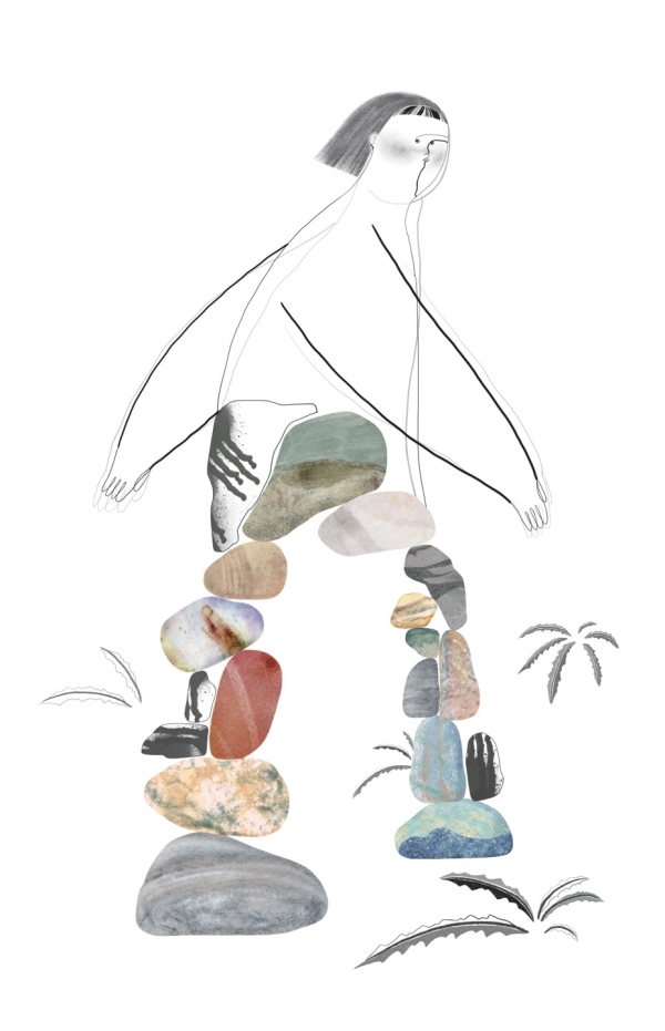 미술가 : 유지연(1993~ ) / 명제 : 옴짝달싹 걸음 / 재료 : 천 위에 디지털 프린트 / 규격 : 300×180cm / 제작년도 : 2020