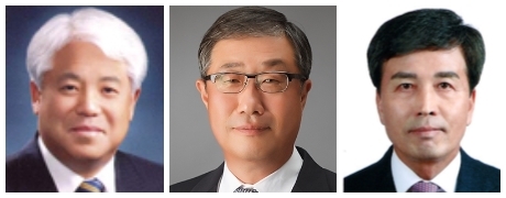 (왼쪽부터) 김정태 대림석유 사장, 김홍식 전북도시가스 회장, 윤방섭 삼화건설사 대표.(가나다 순)