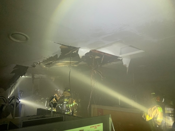 군산 미룡동 상가 화재