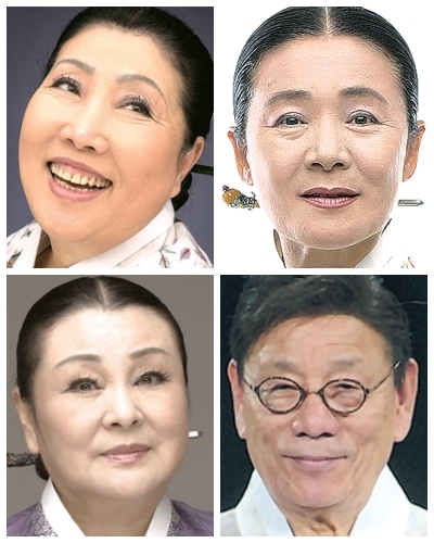 신영희, 안숙선(위), 김영자, 정화영(아래)