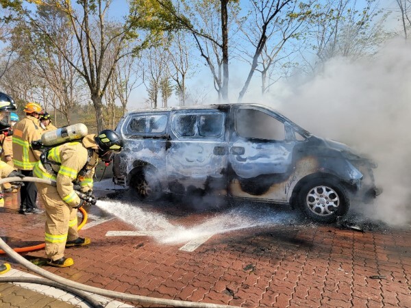 부안 서해안고속도로차량화재
