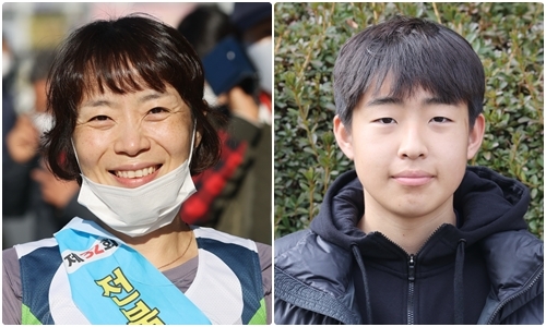 부안군 이은혜 선수 / 군산시청 김도윤 선수