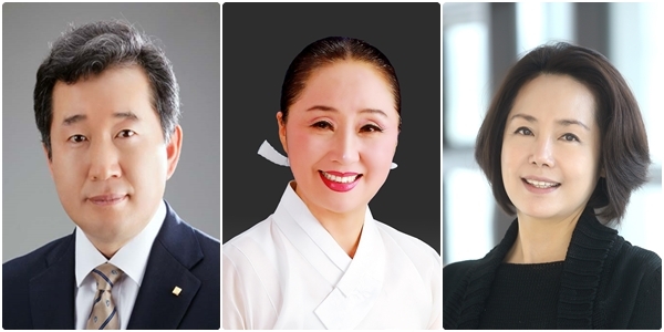 (왼쪽부터) 김남중(건축·58), 임귀성(국악·56), 염광옥(무용·54)