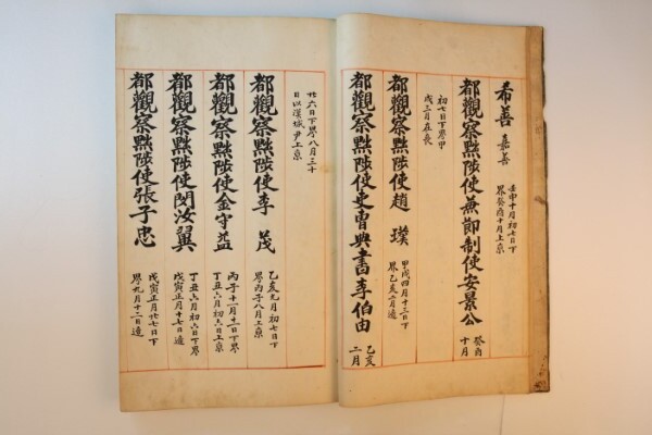 관찰선생안 - 조박(우측에서 두번째)