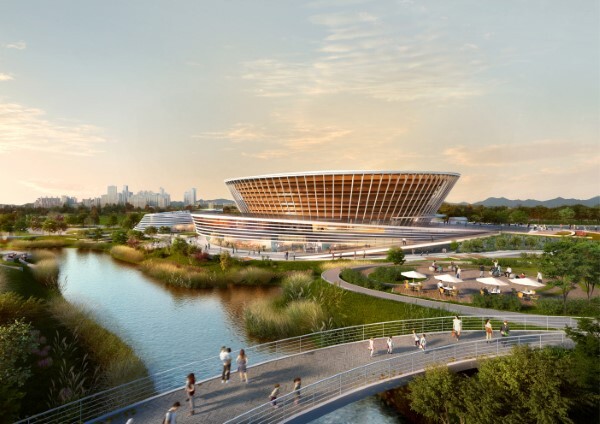 전주 실내체육관 건립사업 건축설계 공모 당선작 ‘온·경(전주의 풍경)’