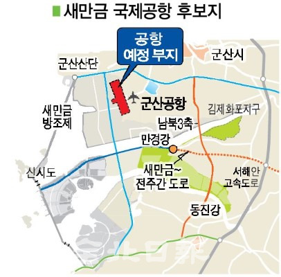 새만금 국제공항 후보지