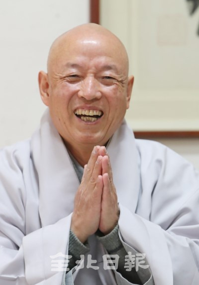 금산사 주지 일원스님 /사진=조현욱 기자