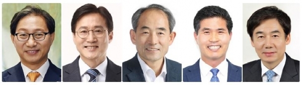 (왼쪽부터) 김성주·신영대·윤준병·이원택·이용호 의원