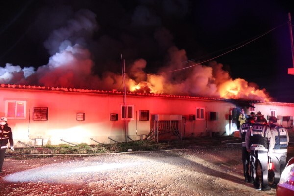 돈사 화재 /사진=김제소방서 제공