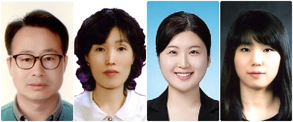 왼쪽부터 정효곤 담당, 장은주 담당, 전은주 주무관, 김미리 주무관