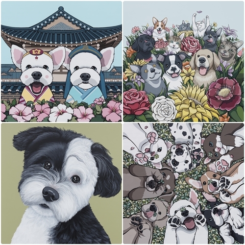 (시계방향으로) 한옥의 향기 / 너에게 꽃히다 / 행운의! 내 잎, 클로버 / 내 개로 철수 /사진=한국소리문화의전당 제공