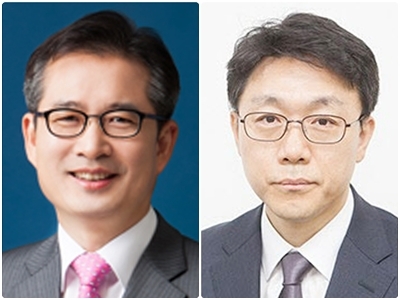 왼쪽부터 이건리 후보·김진욱 후보