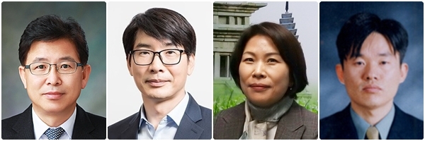 왼쪽부터 김용만 자치행정국장, 김인태 환경녹지국장, 유희숙 익산부시장, 오택림 복지여성보건국장.