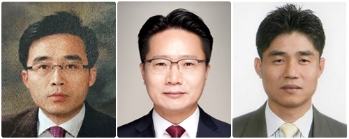 왼쪽부터 황영표 신임 세무서장, 정경철 신임 북전주세무서장, 김태성 신임 군산세무서장.