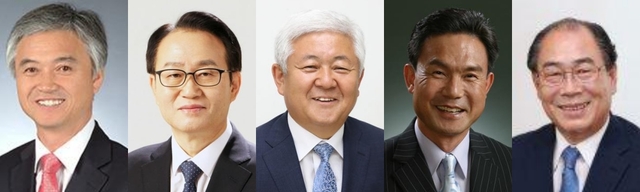 백경태, 서정호, 황인홍, 황의탁, 황정수