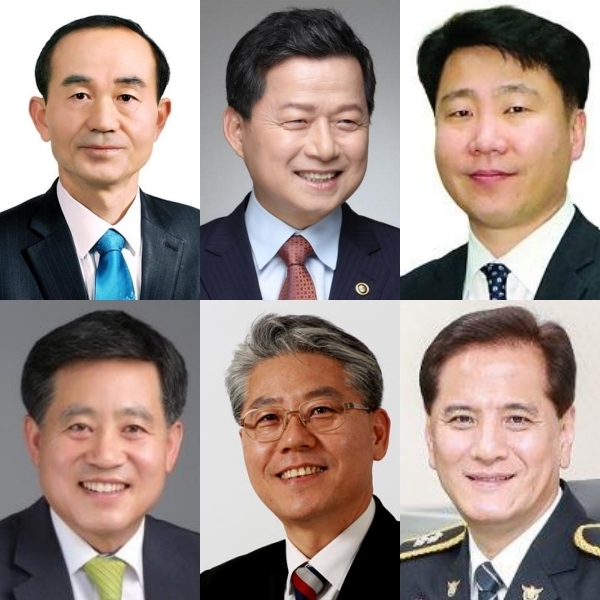 박준배, 심보균, 이광수(위), 정성주, 정호영, 조용식(아래)