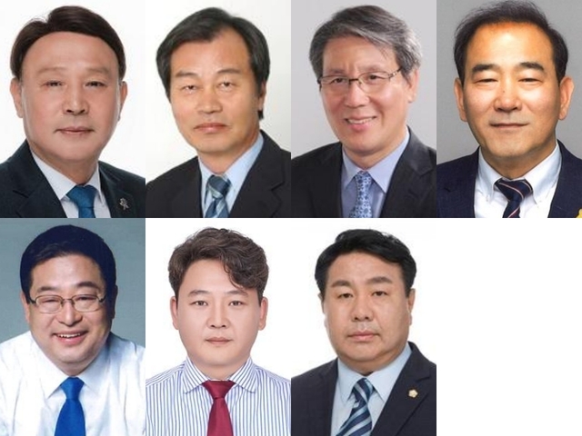 강임준, 김귀동, 문택규, 박재만(위), 서동석, 이근열, 진희완(아래)